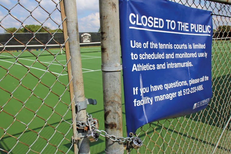 Until this fall, the courts were open to the public.

