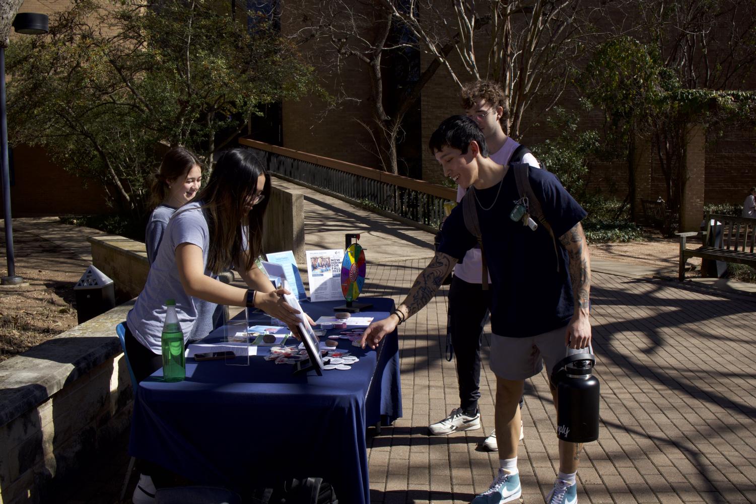 Peer Health Educators table to bring awareness to sexual health