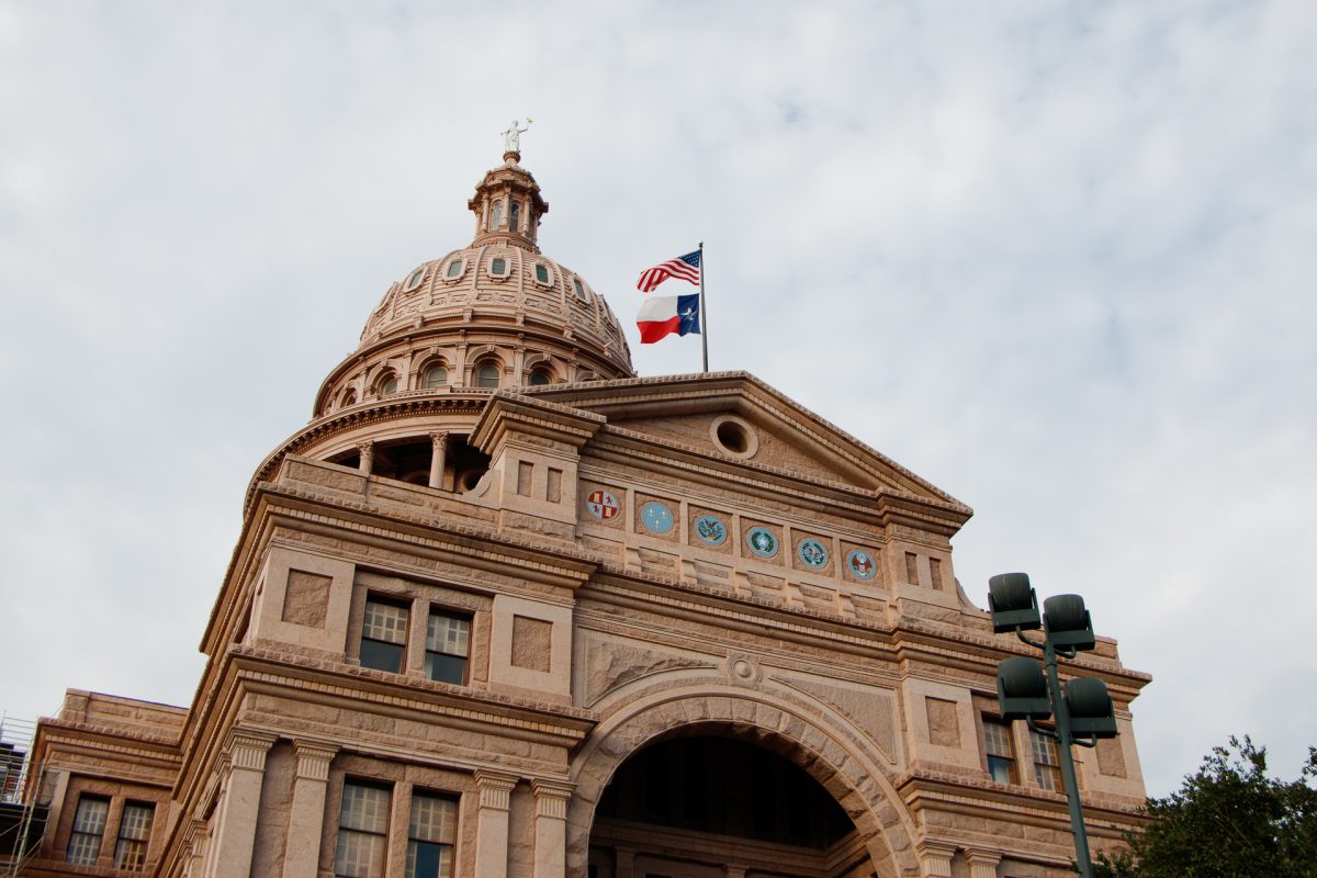 The south entrance of the Texas State Capitol. The principle of federalism within the Constitution gives powers to the states in a relationship with the Federal government. This principle is one which shapes a lot of Supreme Court decisions. 
