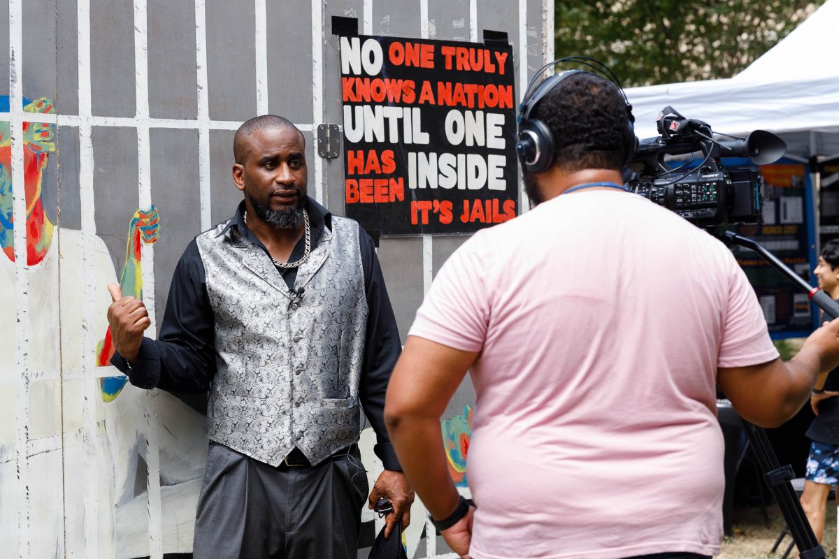 “I know they don't give a damn about me,” Ramon Curry (left) said. “I'm like a spider. You ain't never heard nobody say, ‘Hey, anybody see a spider?’ What are they gonna do about it? Step on it because nobody gives a damn about you stepping on a spider. I'm a spider. I understand that. But you, you are not a spider. You are a Pomeranian. They care about (you). This is why your voice can become important, right? Because they care about you. So you can be the ones that say, ‘We got to care about the spider too.’ Don’t just step on the spider. Because spiders got a purpose – I got a purpose too.”