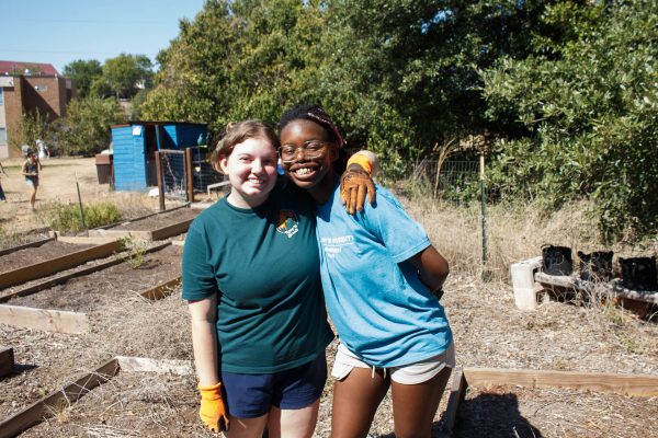 SERVE 1 Day: Student volunteers reflect on sustainability during community garden workday